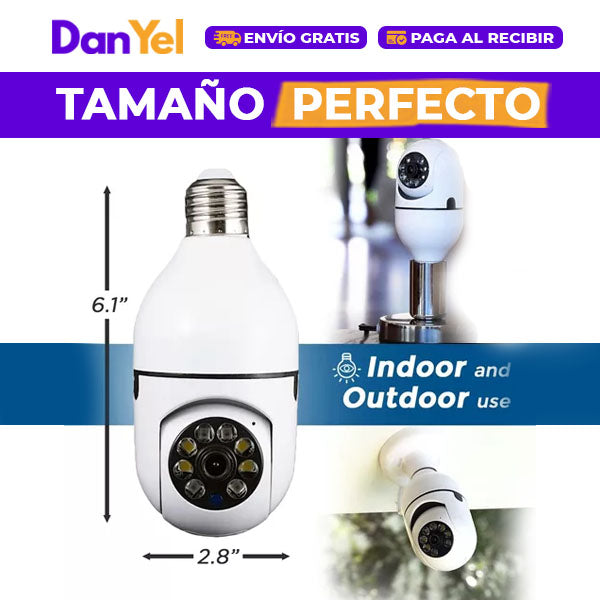BOMBILLA VIGILANTE 360° WIFI™ CÁMARA DE SEGURIDAD