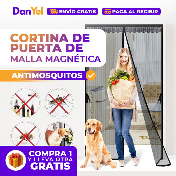 CORTINA DE PUERTA DE MALLA MAGNÉTICA ANTIMOSQUITOS | 🎁COMPRA 1 Y LLEVA OTRO GRATIS🎁