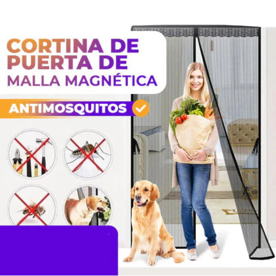 Cortina De Puerta De Malla Magnética Antimosquitos
