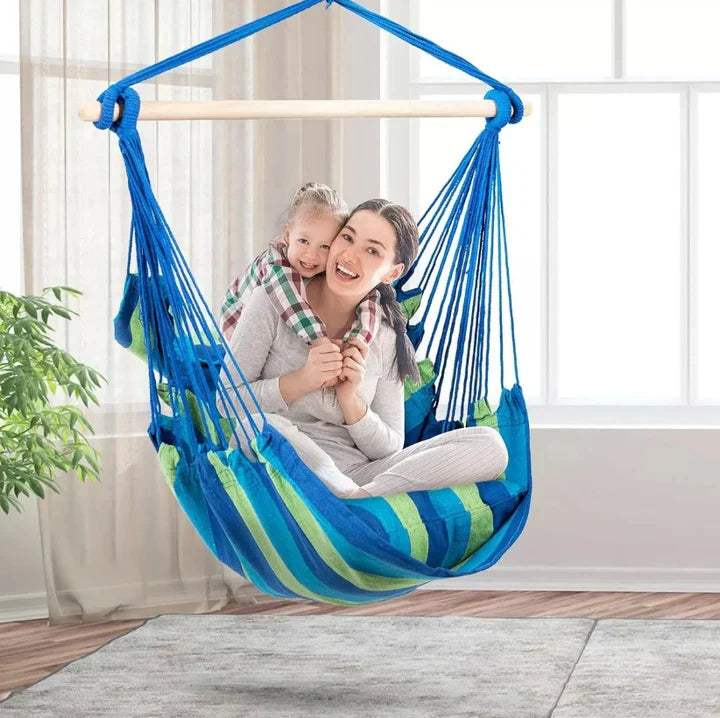 Hamaca Tipo Silla para Exteriores e Interiores