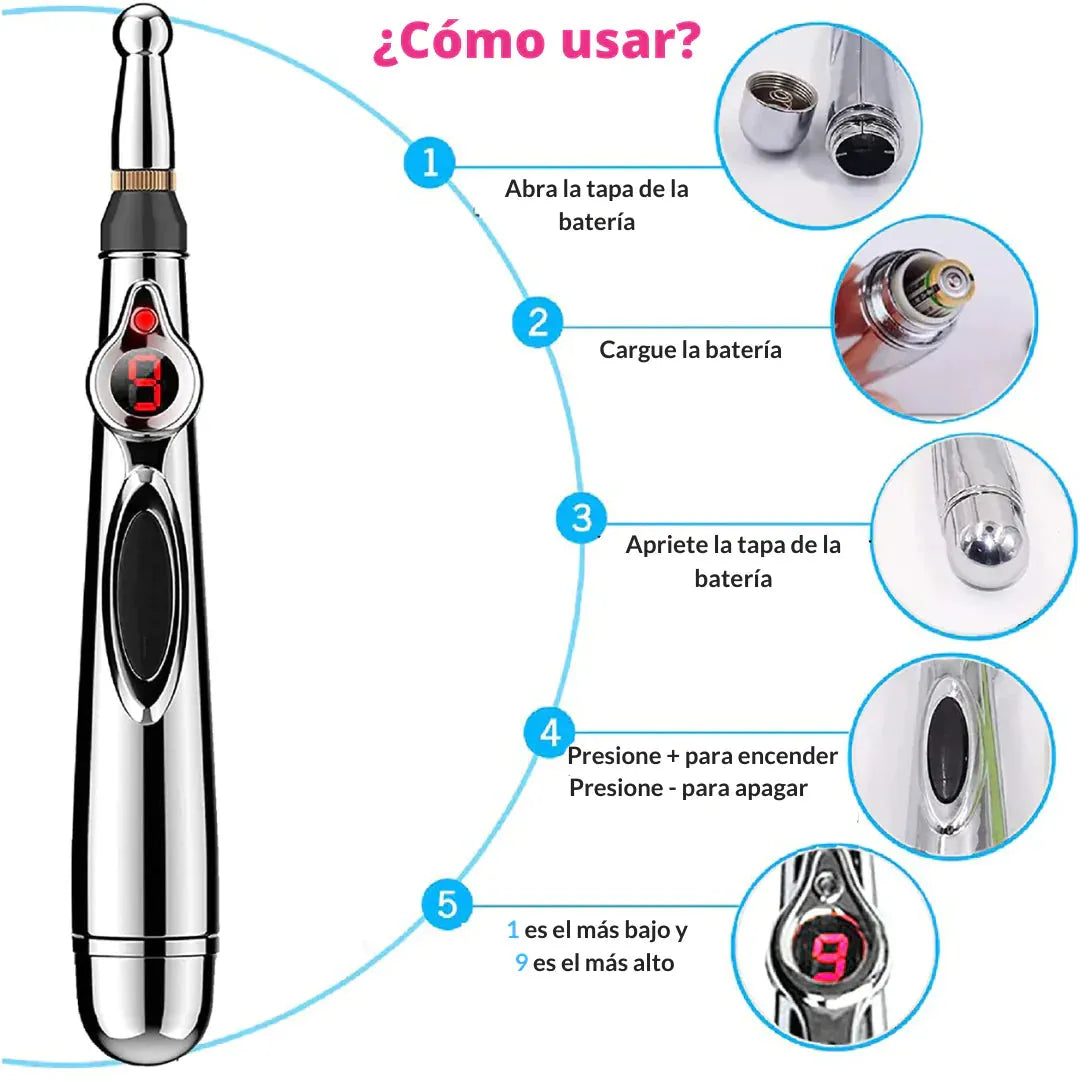 Lápiz de Acupuntura Ideal para Masajes y Dolores