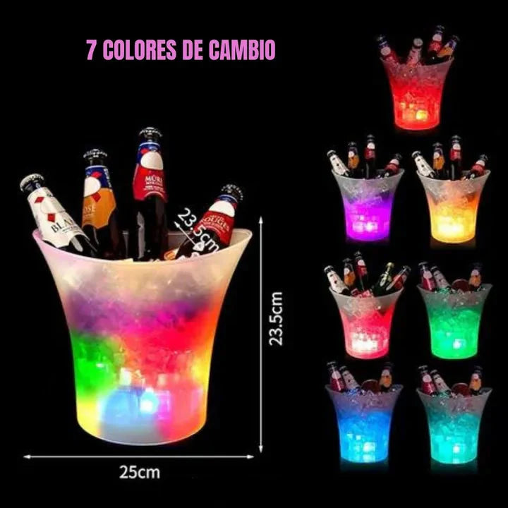 Hielera con Luz LED y Parlante 3 en 1