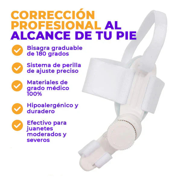 Corrector De Juanete Pro Bisagra Graduable
