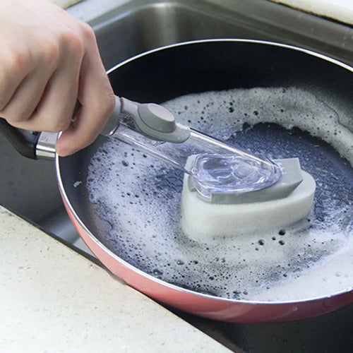 Cepillo con Dispensador de Jabón para Lavar Platos