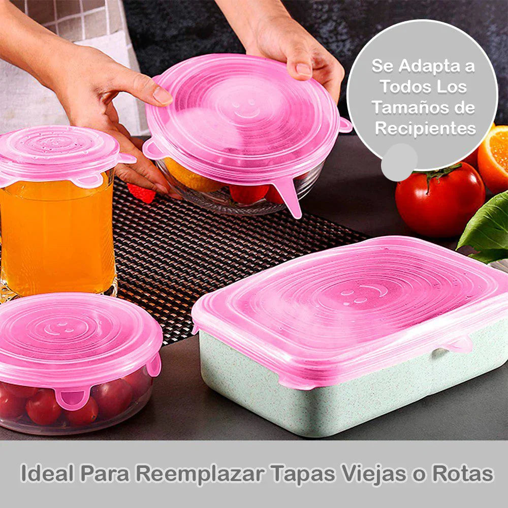 Kit de Tapas de Silicona para Envases