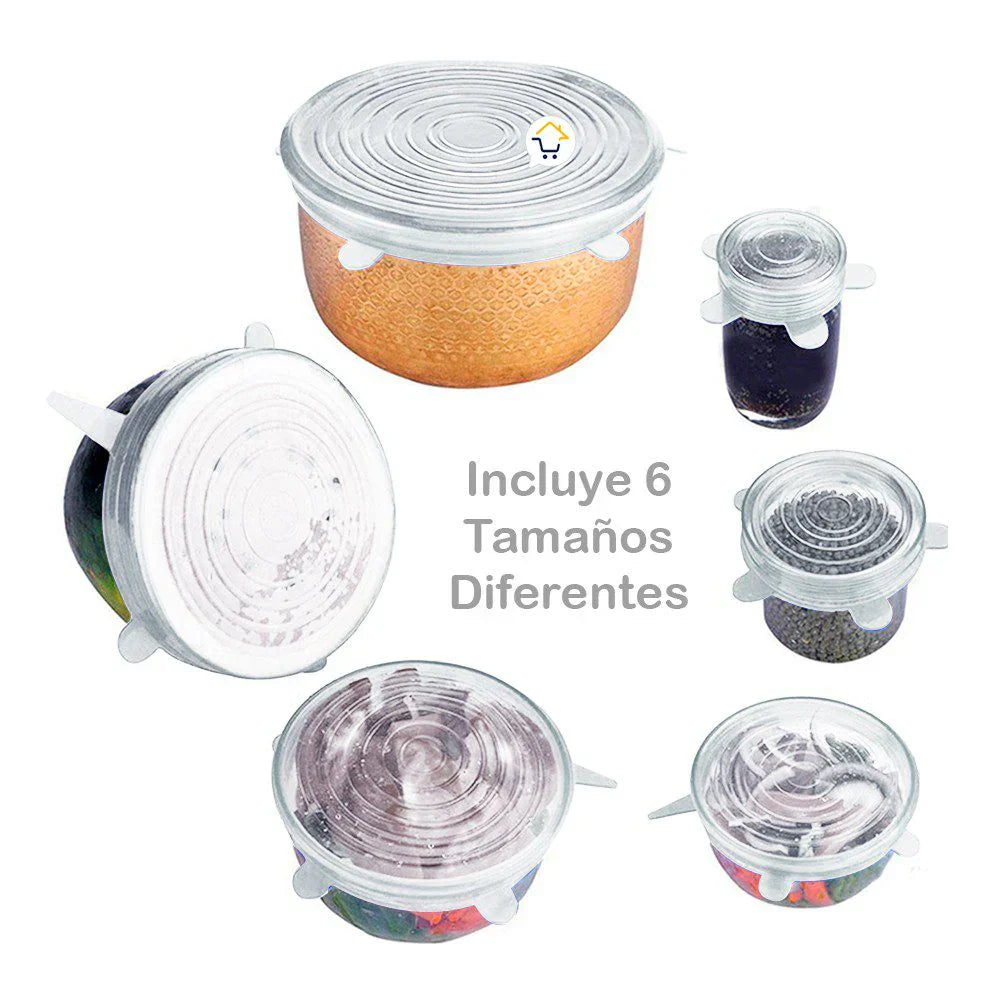 Kit de Tapas de Silicona para Envases