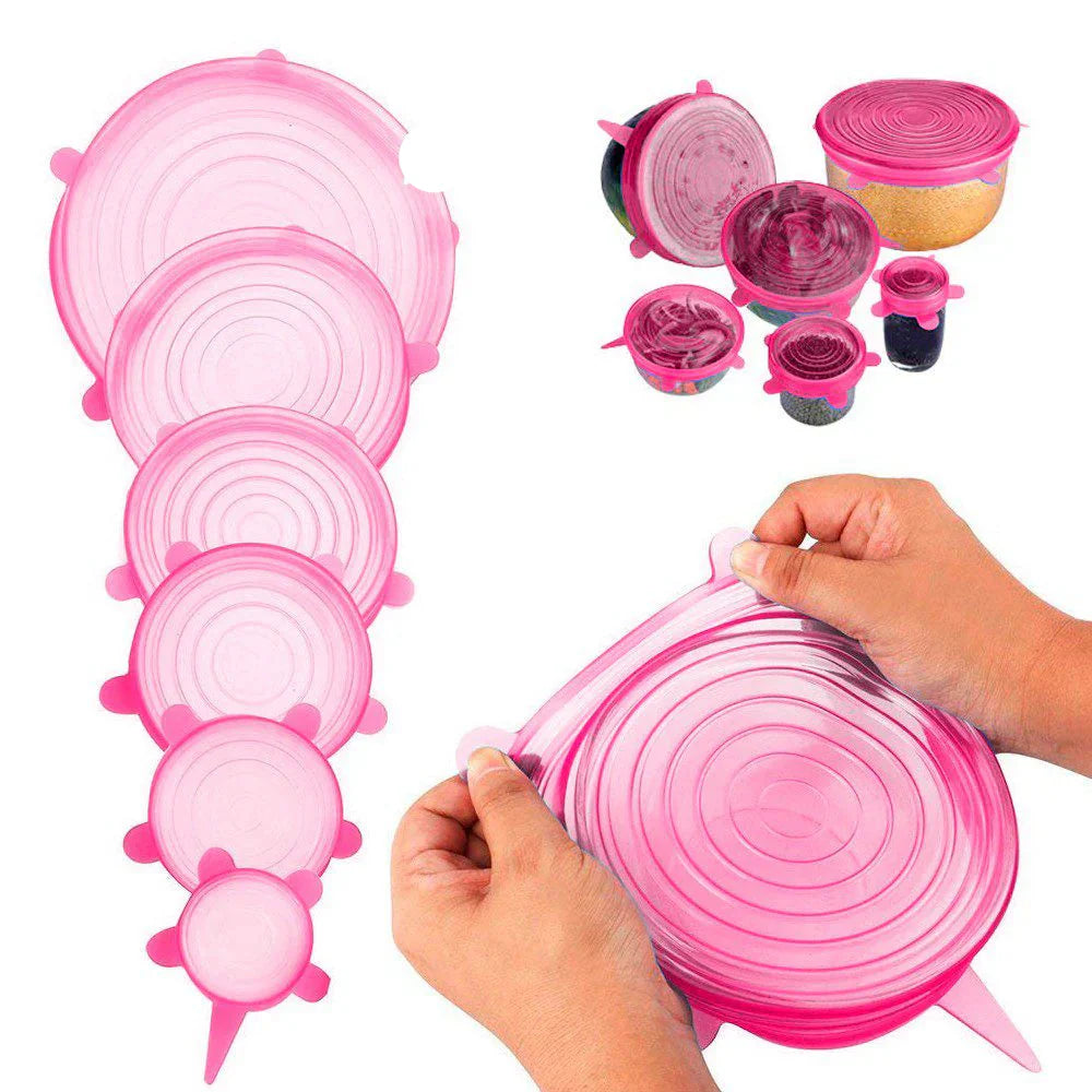 Kit de Tapas de Silicona para Envases