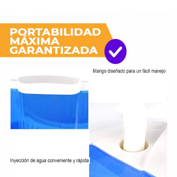 Mini Lavadora Eléctrica Portátil Compacta