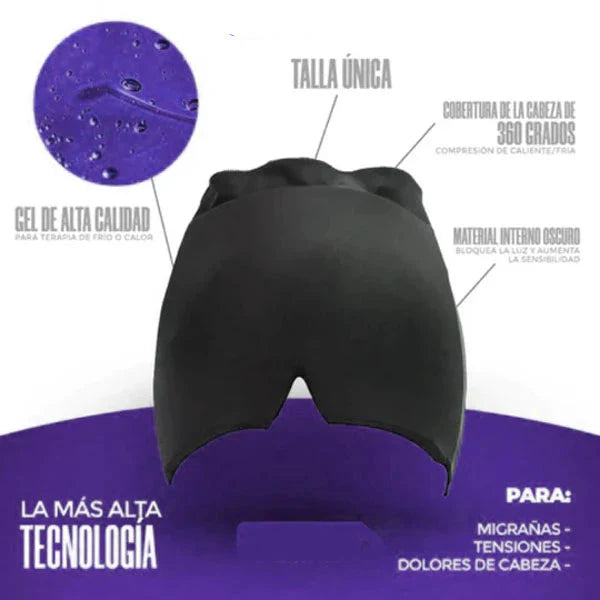 Gorro Terapéutico Para Migraña Con Gel