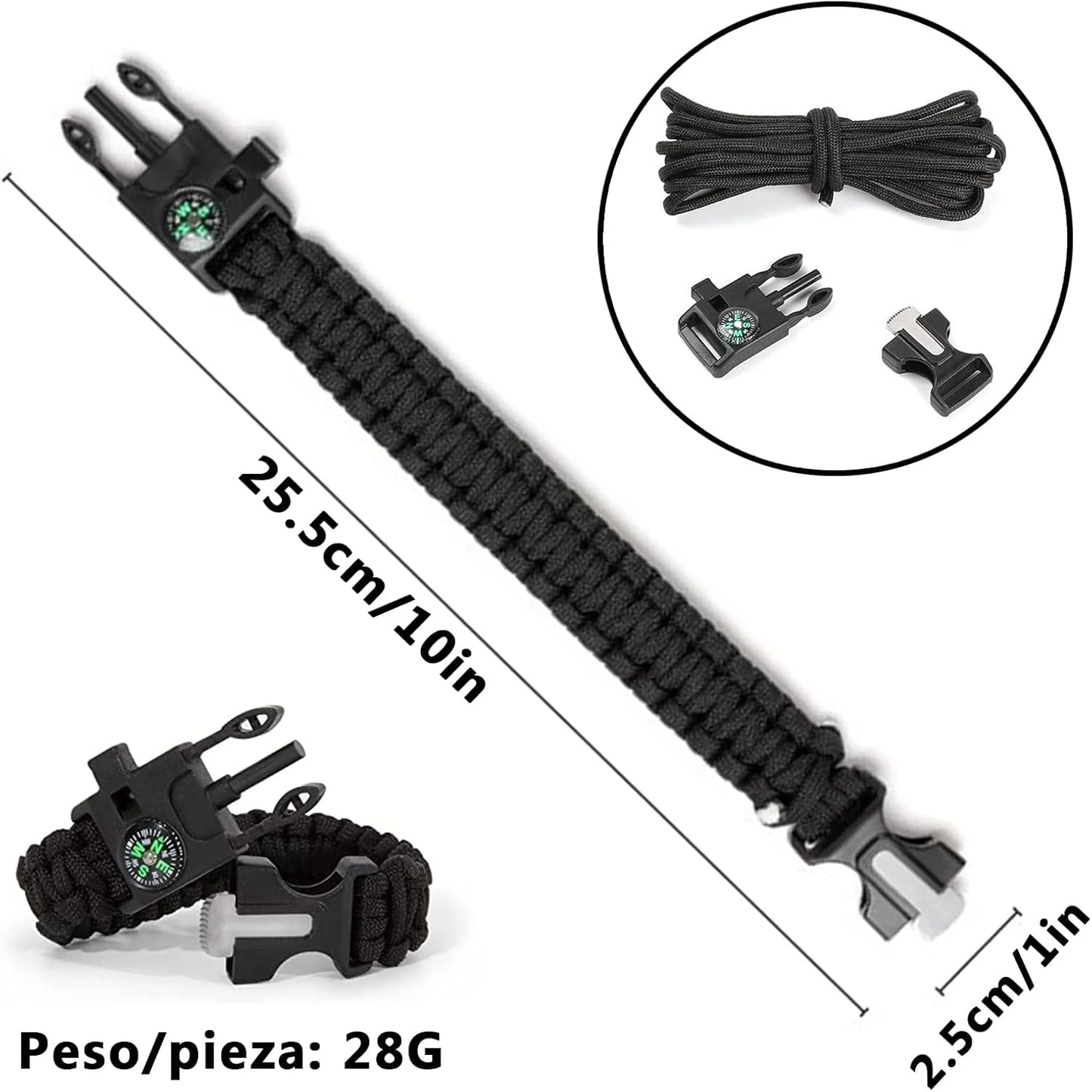 Pulsera Tejida Todoterreno Multiuso 2x1