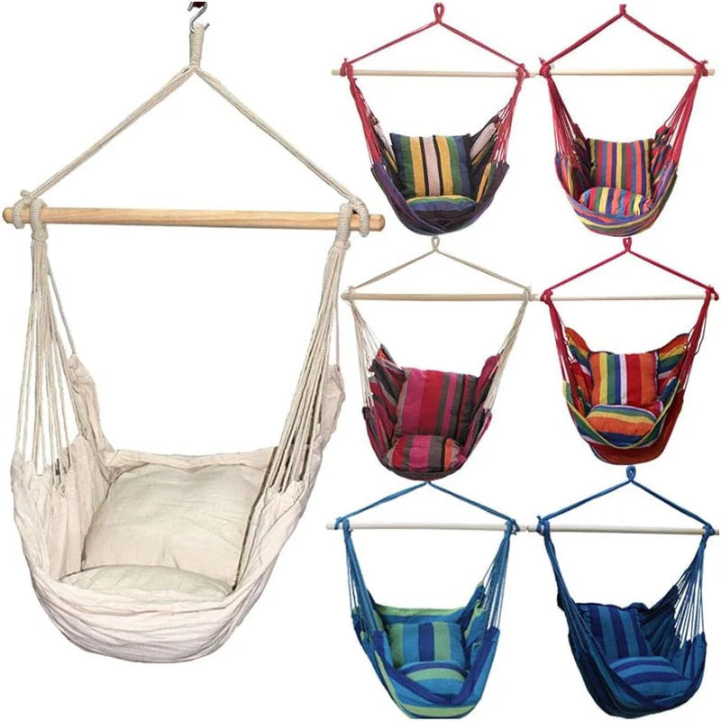 Hamaca Tipo Silla para Exteriores e Interiores