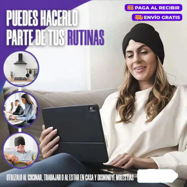 Gorro Terapéutico Para Migraña Con Gel