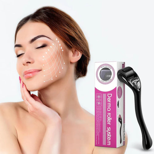 Rodillo Derma Roller para la Piel Barba y Cabello 3x1