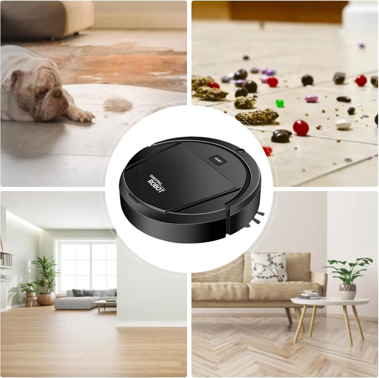 ROBOT LIMPIADOR INTELIGENTE ASPIRADOR Y TRAPEADOR 2 EN 1