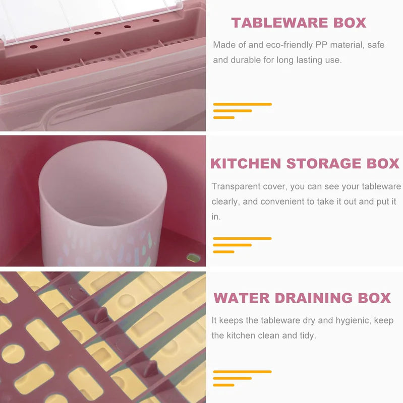 Escurridor de Platos Multifuncional con Bandeja de Drenaje