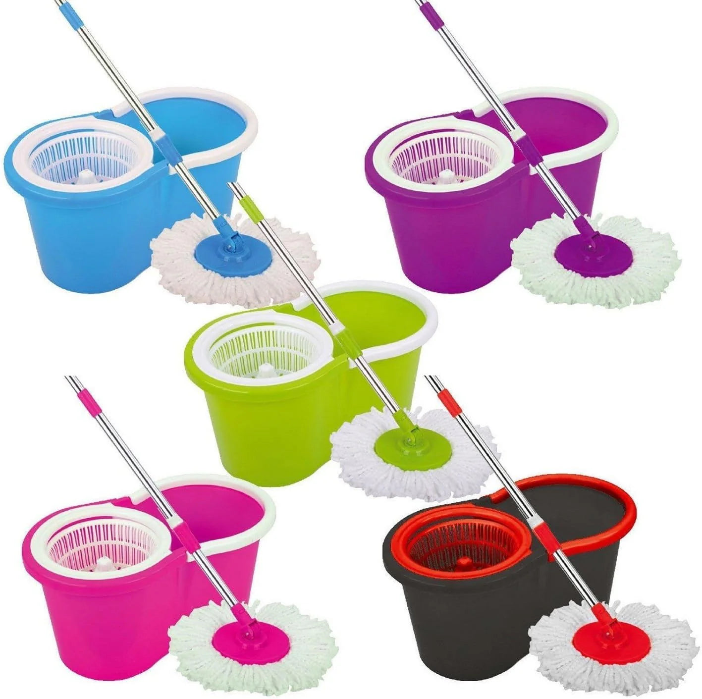 Trapeador Giratorio 360 Con Balde