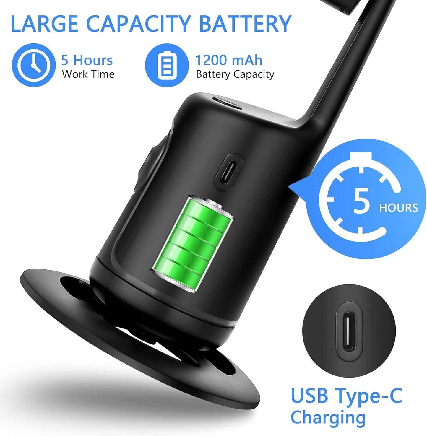 Trípode Con Seguimiento Facial Automático 360°