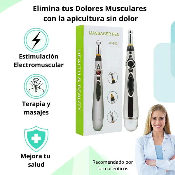 Lápiz de Acupuntura Ideal para Masajes y Dolores