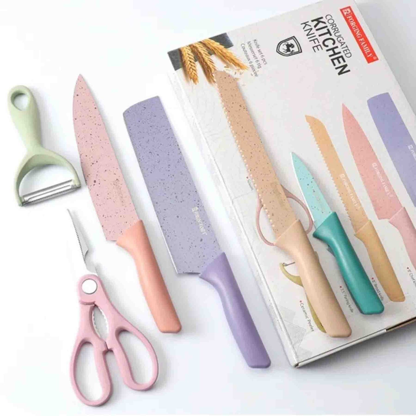 Set de Cuchillos de Cocina Multicolor