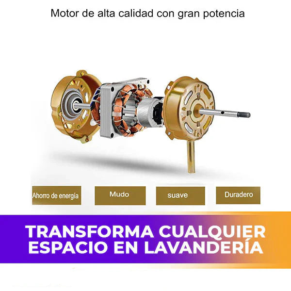 Mini Lavadora Eléctrica Portátil Compacta