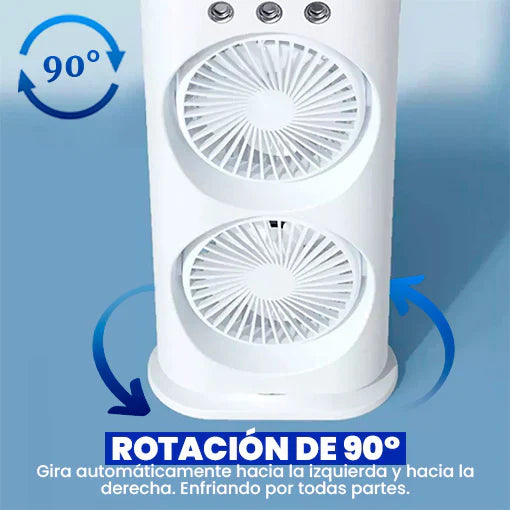 Mini Ventilador de Mesa con Niebla y Enfriador