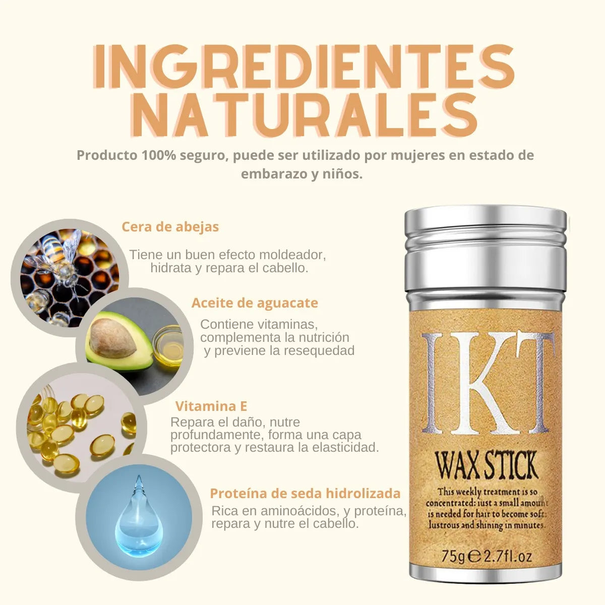 Cera Para Cabello En Barra 2x1