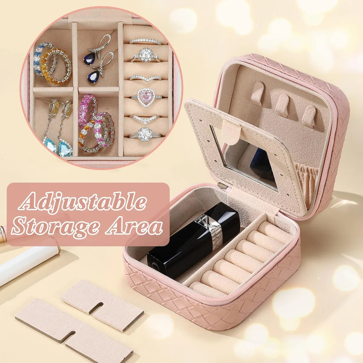 Caja Organizadora de Joyas Portátil