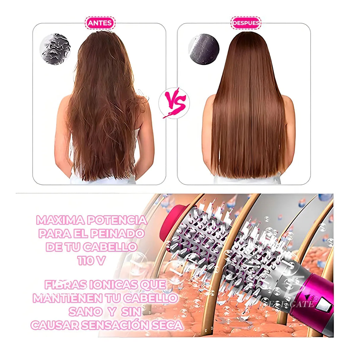 Cepillo Secador Multifuncional 5 en 1