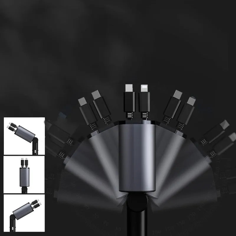 Cargador para Auto 4 en 1. Carga Rápida