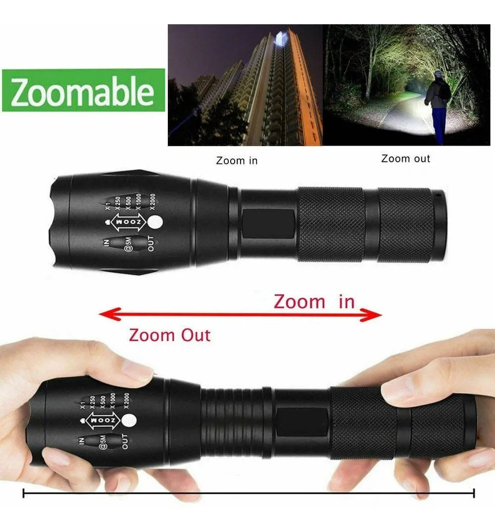 Linterna Recargable con Zoom