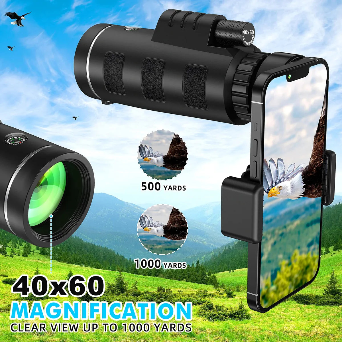 Telescopio Monocular para Celular