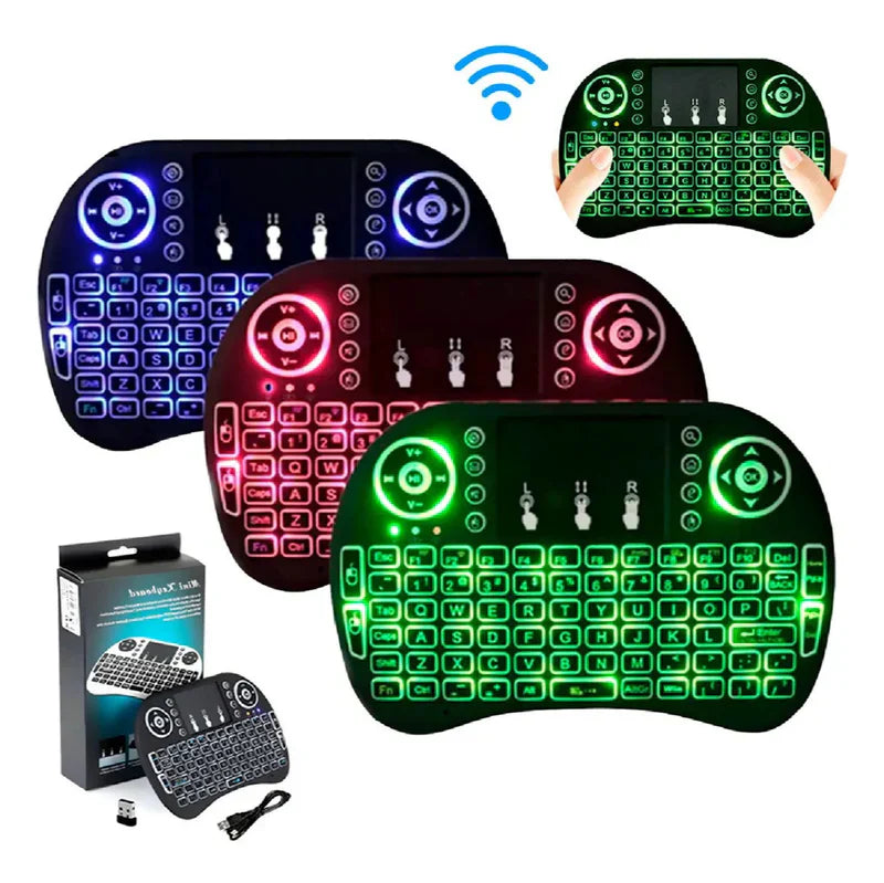 Mini Teclado Inalámbrico RGB