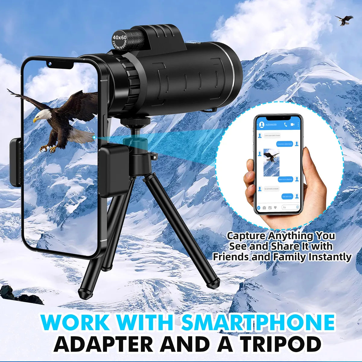 Telescopio Monocular para Celular