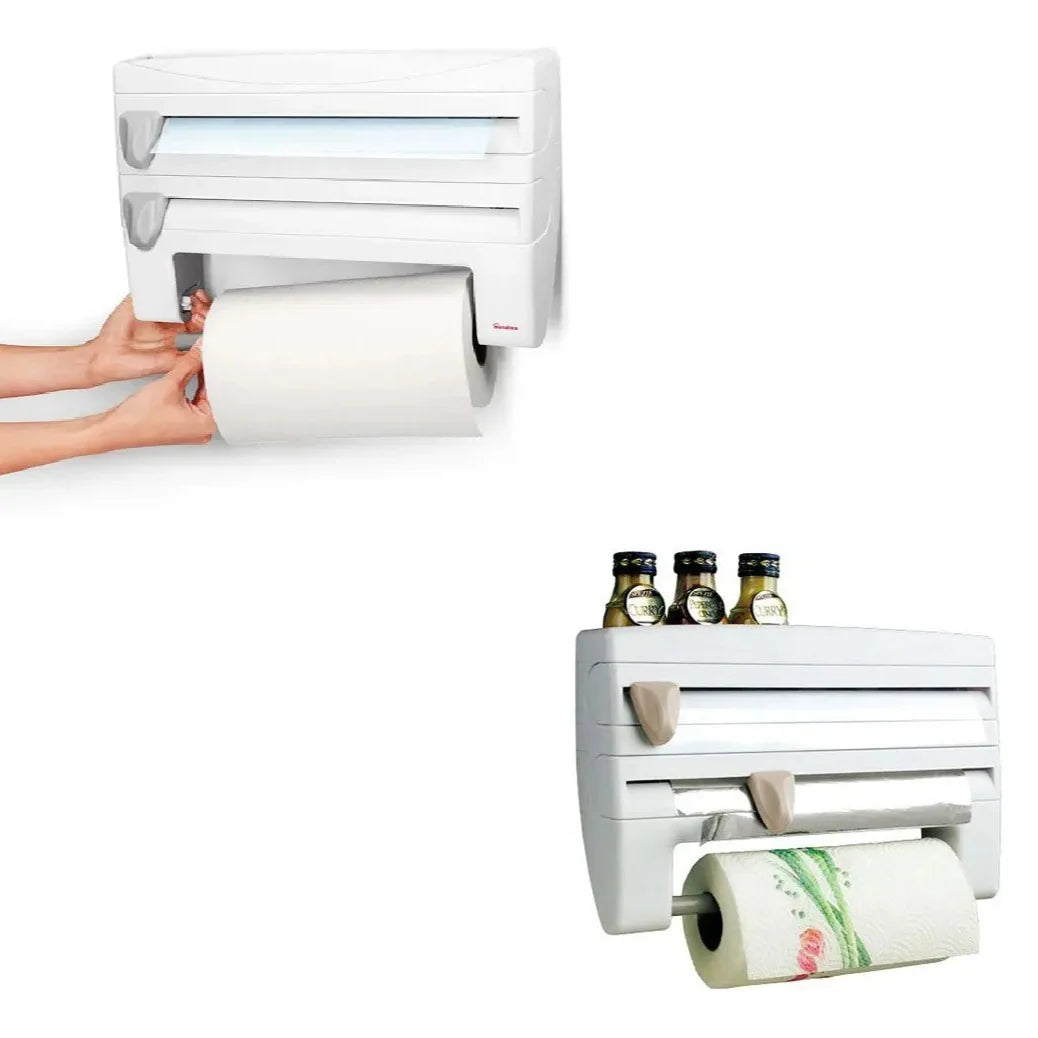 Dispensador Triple de Rollos para Cocina