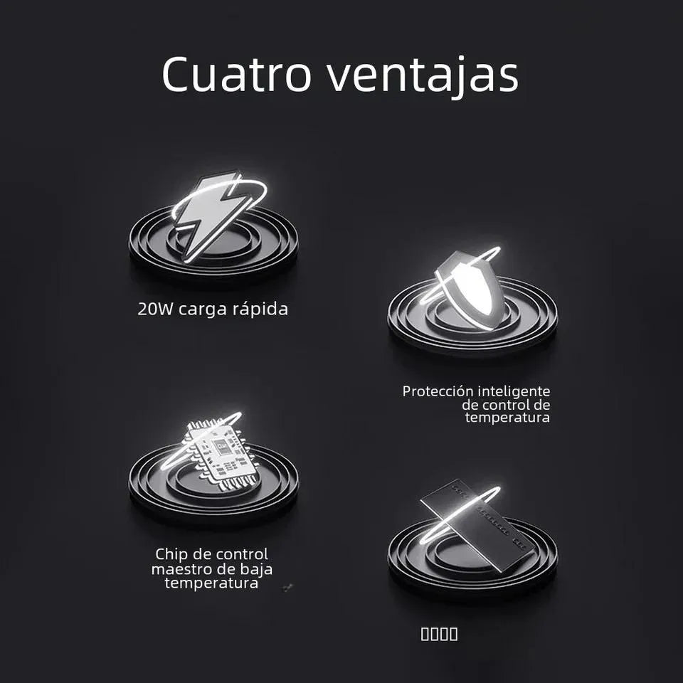 Cargador para Auto 4 en 1. Carga Rápida