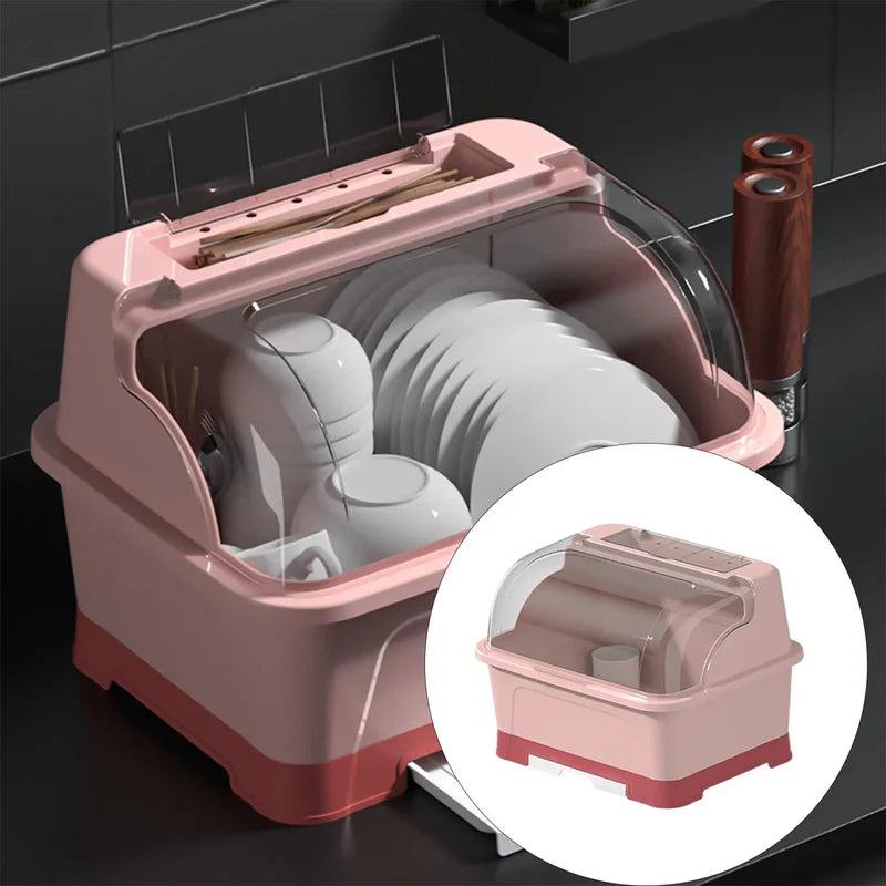 Escurridor de Platos Multifuncional con Bandeja de Drenaje