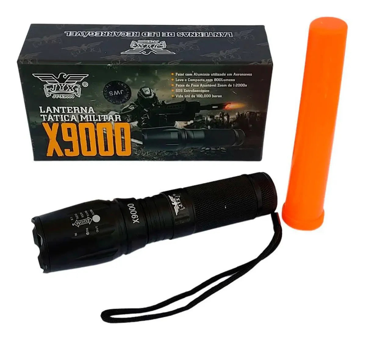 Linterna Recargable con Zoom