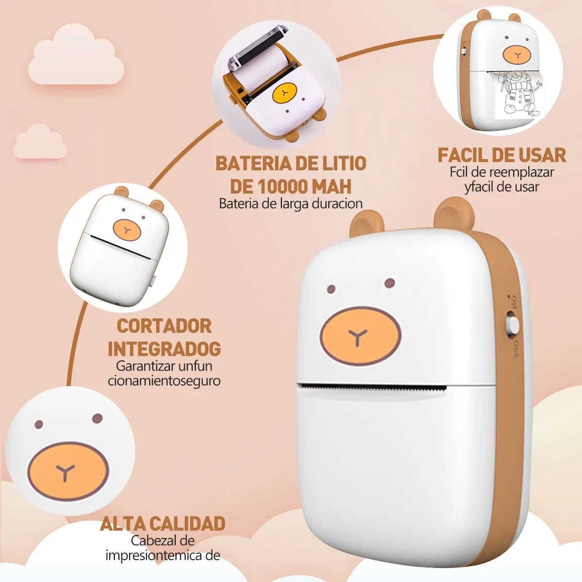 Mini Impresora Térmica Portátil