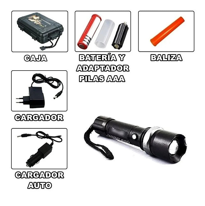 Linterna Recargable Multifuncional