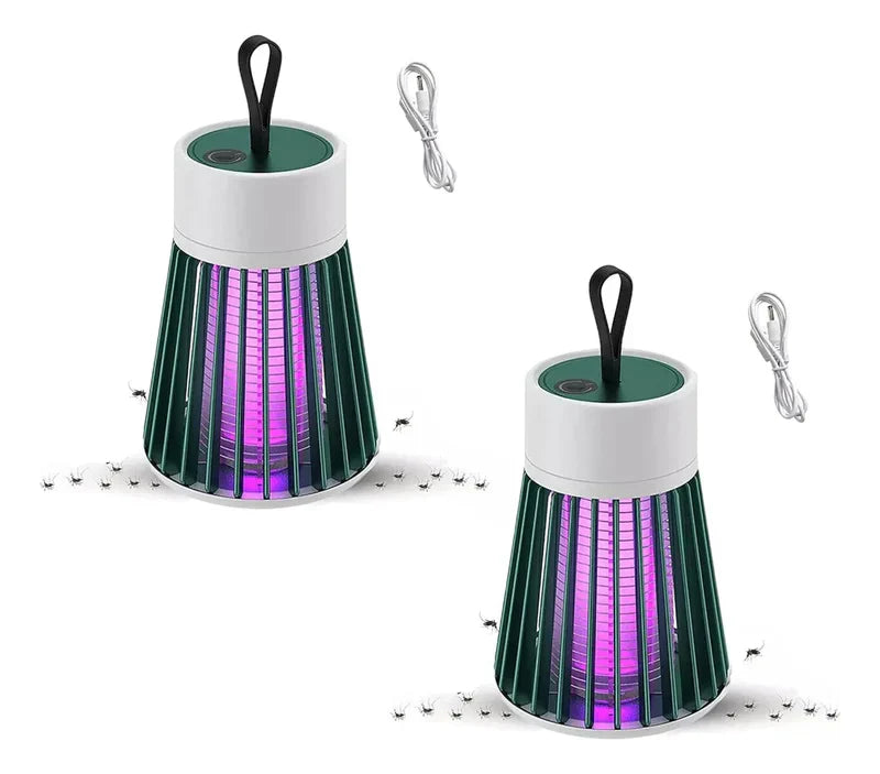 Lámpara Mata Mosquitos Recargable 2x1