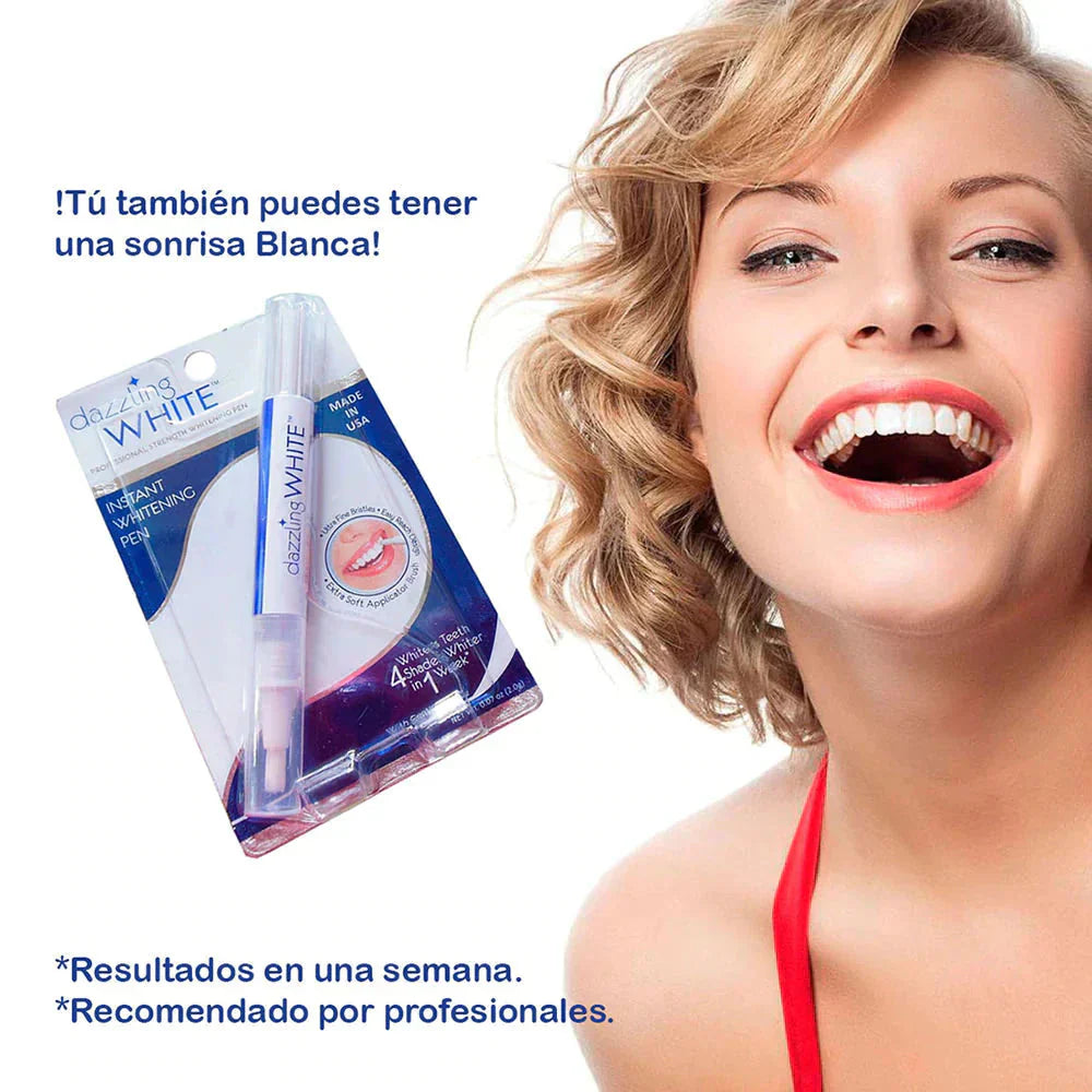 Lápiz Blanqueador de Dientes. Sonrisa Radiante 4x1