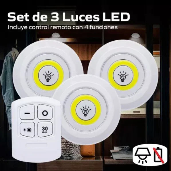 Set de Luces LED Inalámbricas