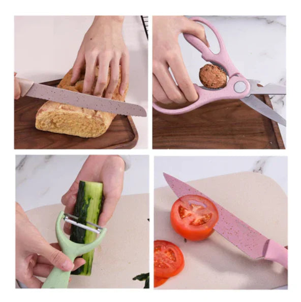 Set de Cuchillos de Cocina Multicolor