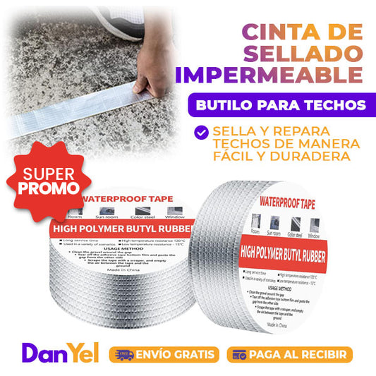 CINTA DE SELLADO IMPERMEABLE DE BUTILO PARA TECHOS