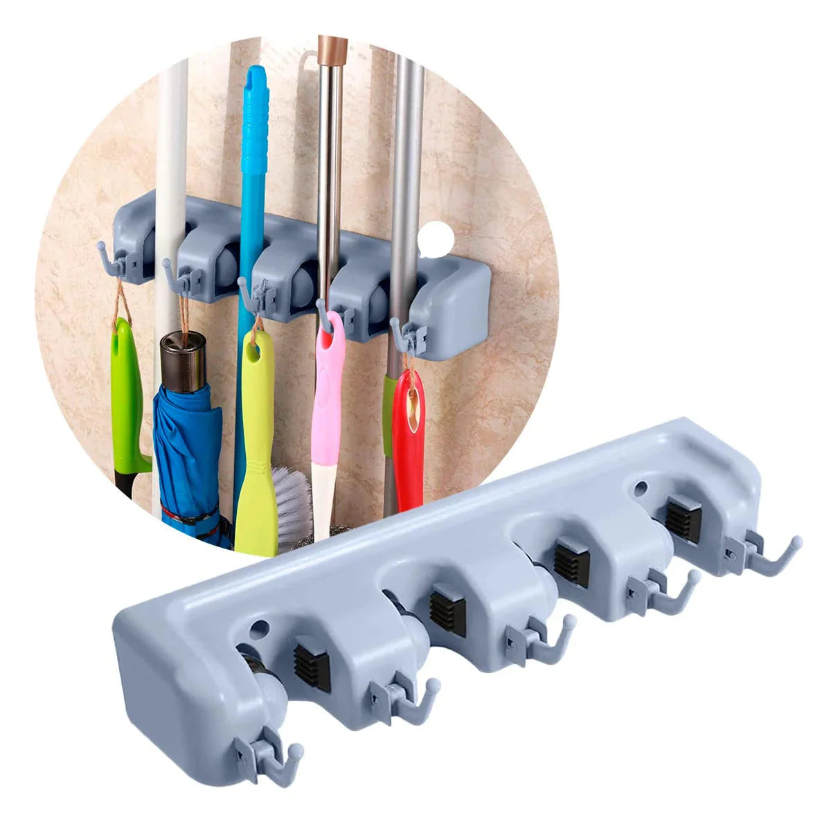Organizador de Pared para Escobas