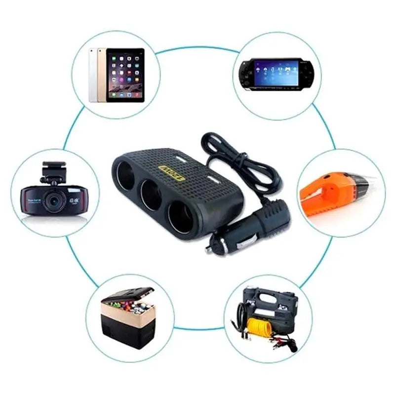 Adaptador para Encendedor de Auto 5 en 1