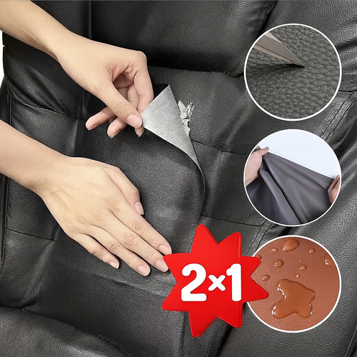 Parche de Cuero Adhesivo Impermeable para Sillones 2x1