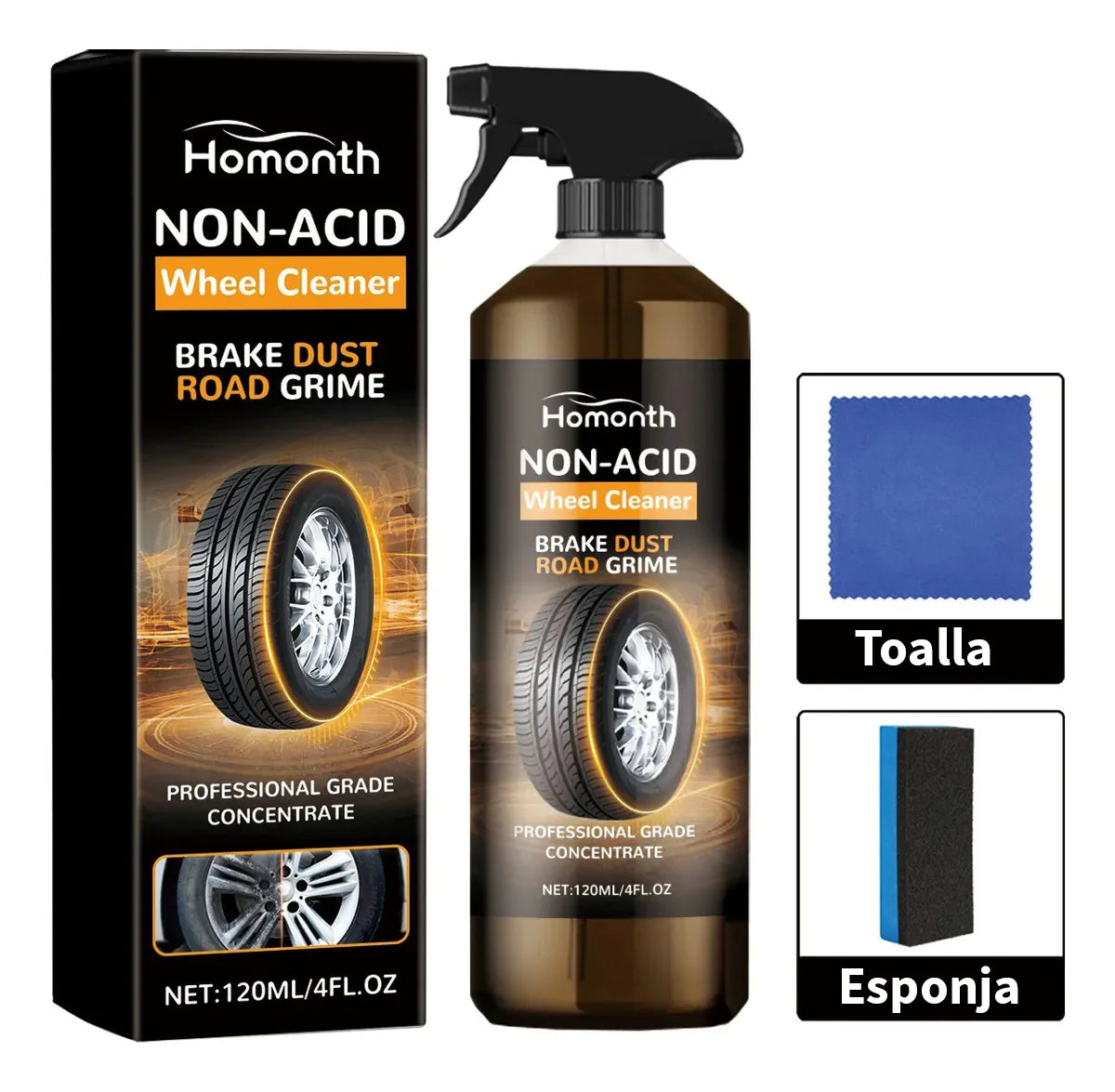 Kit de Limpieza Para Neumáticos 3x1