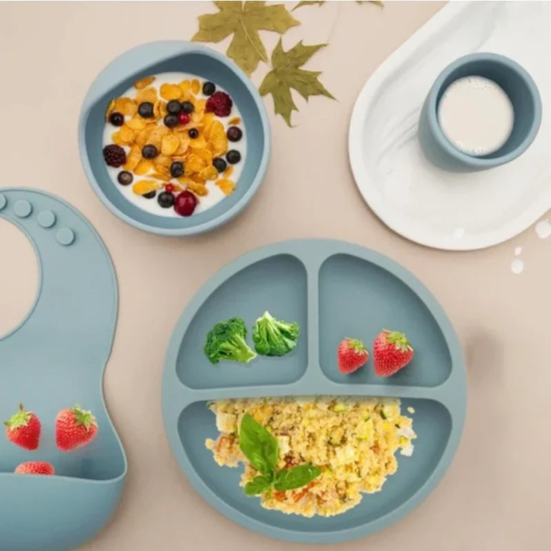 Set de Alimentación de Silicona para Bebé