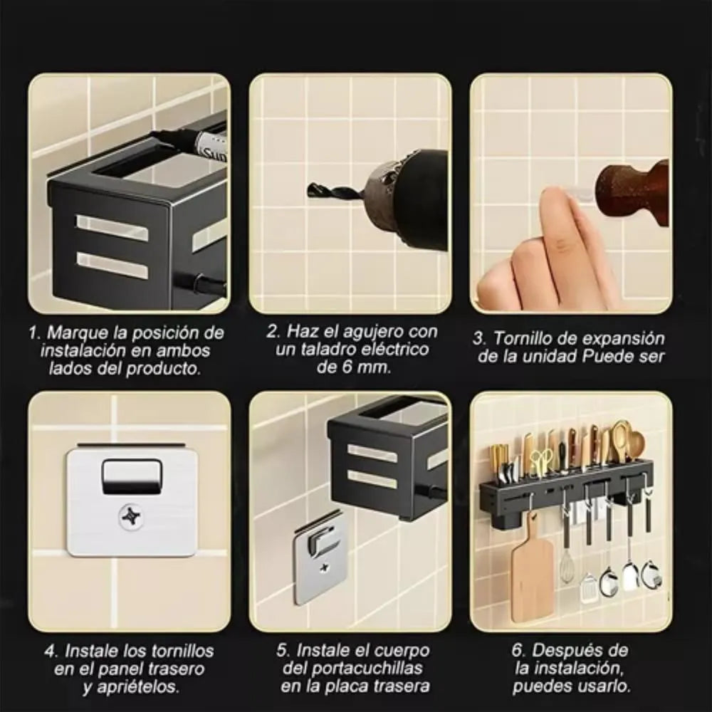 Estante Organizador de Utensilios de Cocina